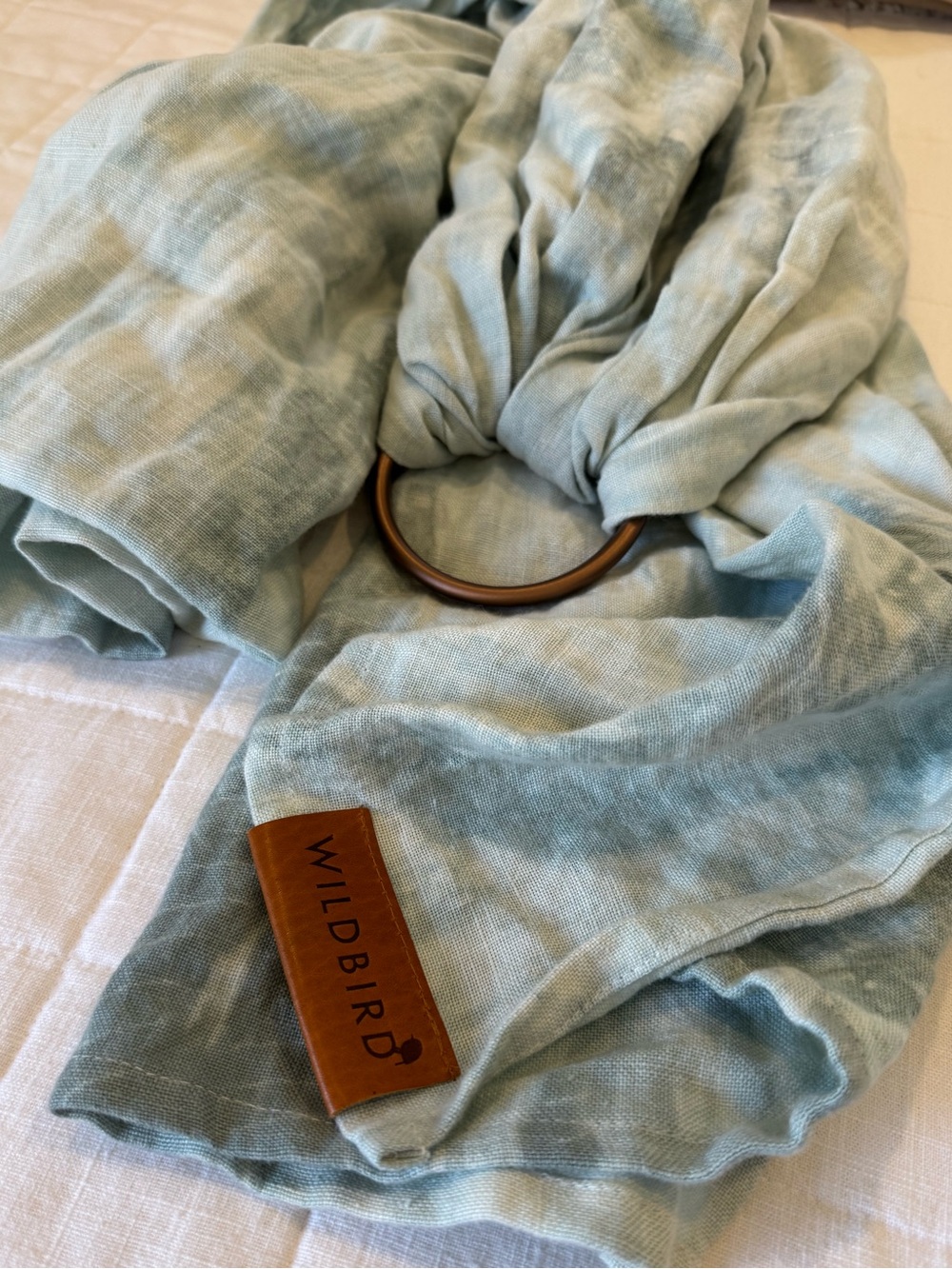 WildBird Linen Seafoam Tie-Dye Ring Sling